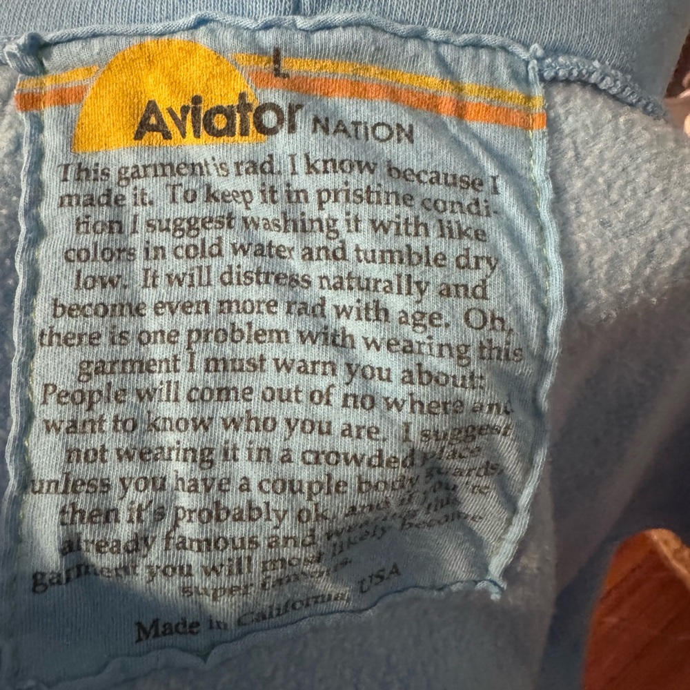 Aviator Nation Light Blue Women's Shorts - Picture 7 of 7